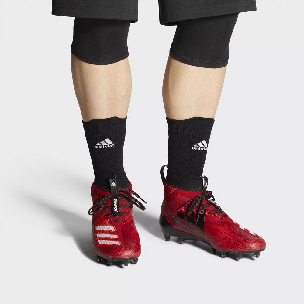 Adidas Adizero 8.0 SK Tacos de Futbol Rojos Para Hombre (MX-68897)
